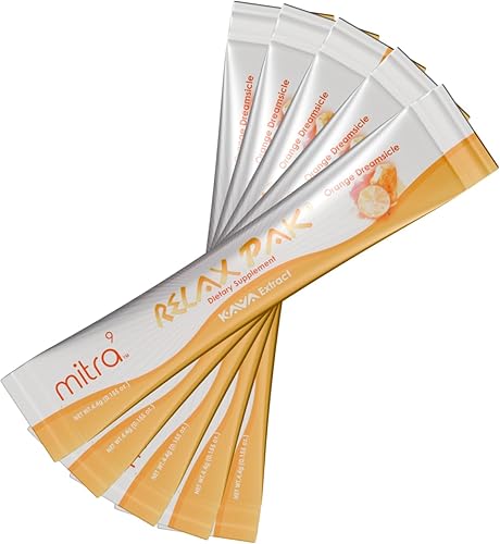 MITRA-9 Kava Powder RelaxPak - Paquetes de polvo de extracto de kava de limonada Potenciador del estado de ánimo A base de plantas Promueve la