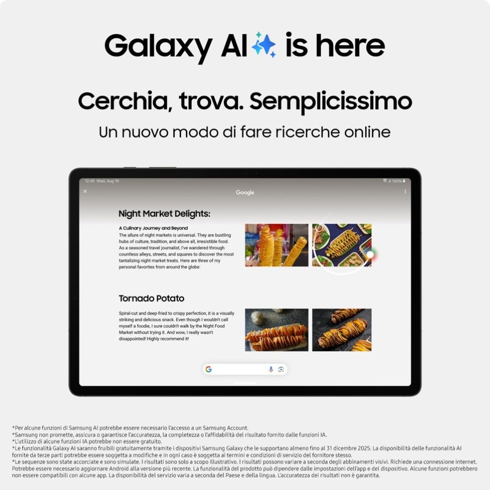 Samsung Galaxy Galaxy Tab S9 Ultra Tablet Android 5G RAM 12GB 256GB SSD [Versione italiana] 2023 + Battery Pack