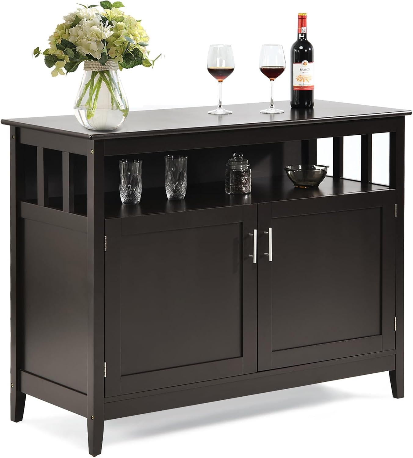 SILKYDRY Buffet with Storage, Coffee Bar