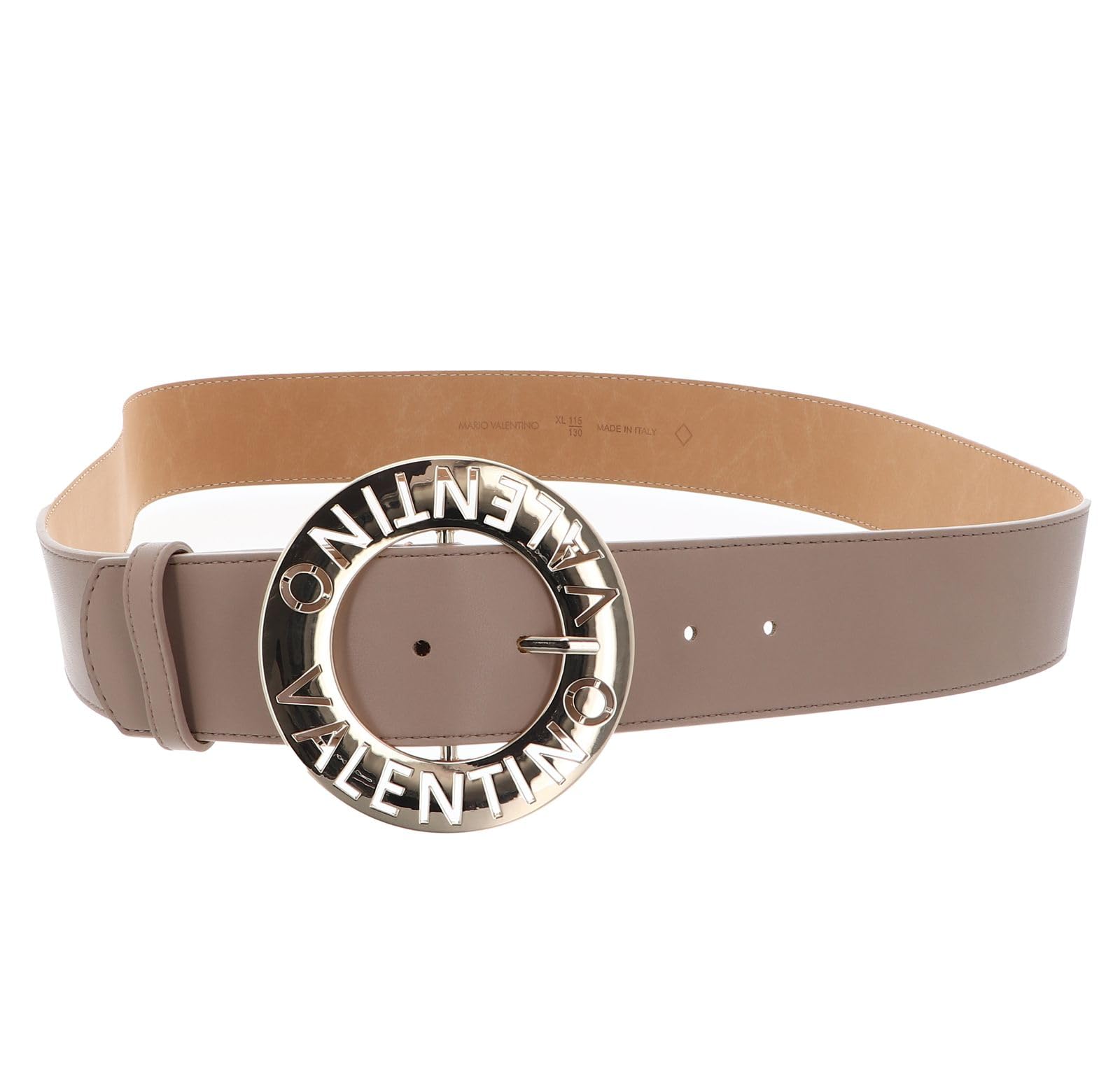 Valentino cinturón Hampton Pin Buckle Belt W75 Beig/Oro beige recortable