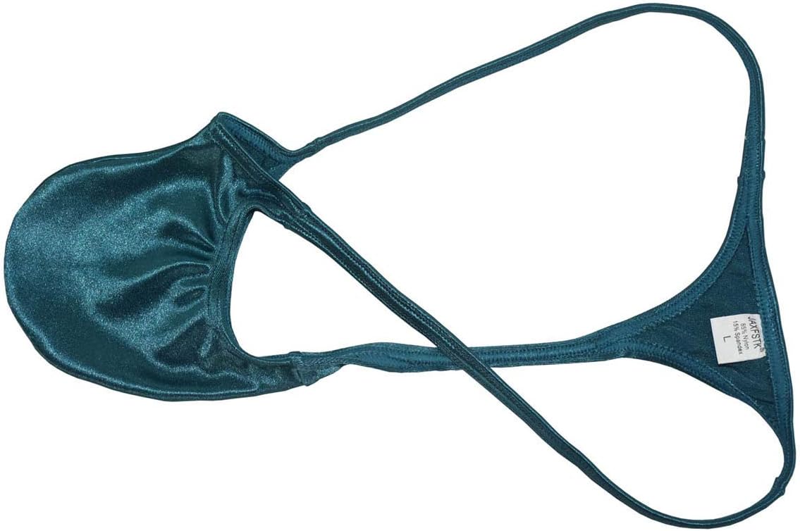 Men Bikini G-strings Lingerie Underwear Shiny Spandex Intimates String Mini Jockstrap Pouch T-back