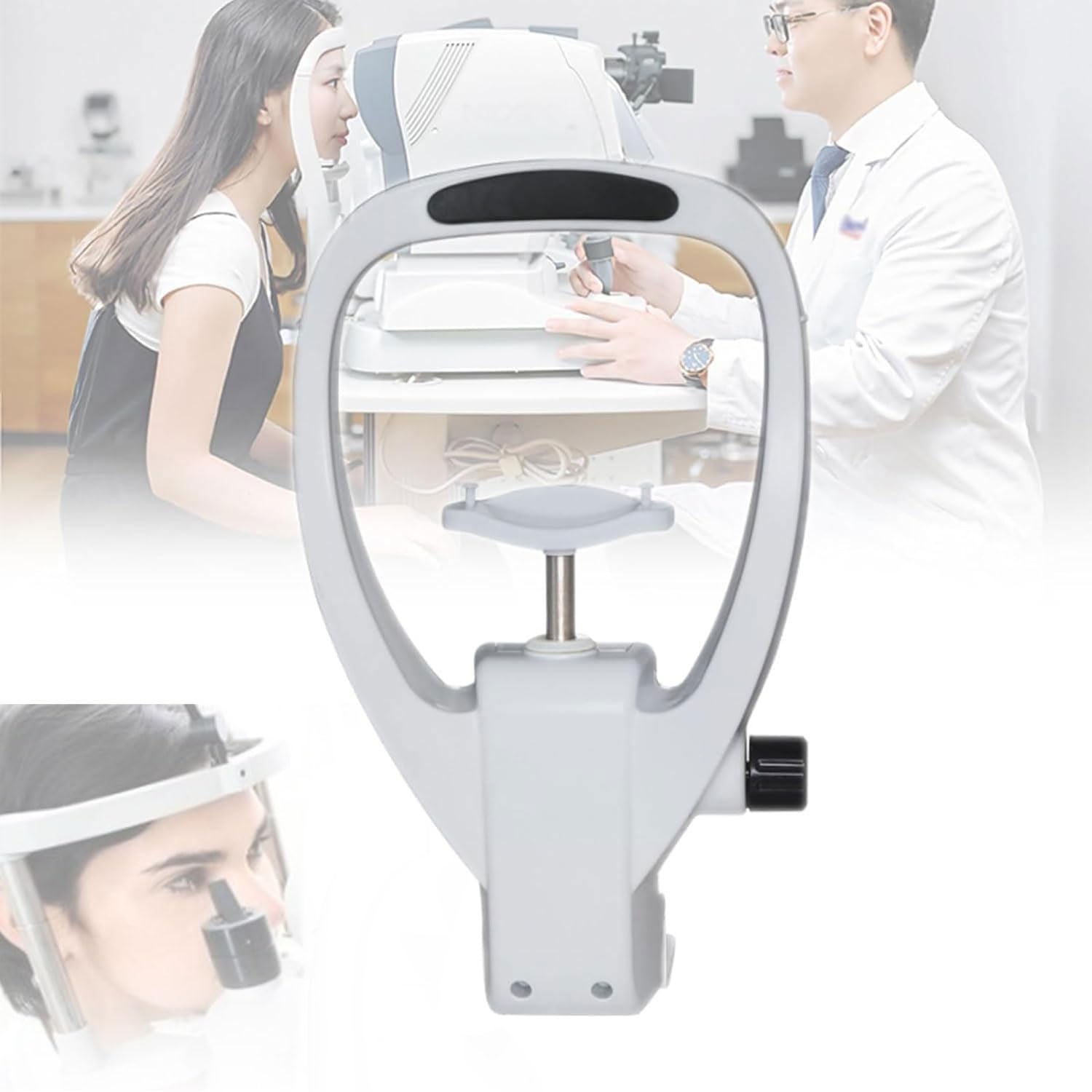 Akcesoria do sprzętu optometrycznego, zestaw wsporników podbródka do instrumentów optycznych, regulowane podparcie podbródka do podnoszenia 40 mm do automatycznego refraktometru, treningu wzroku