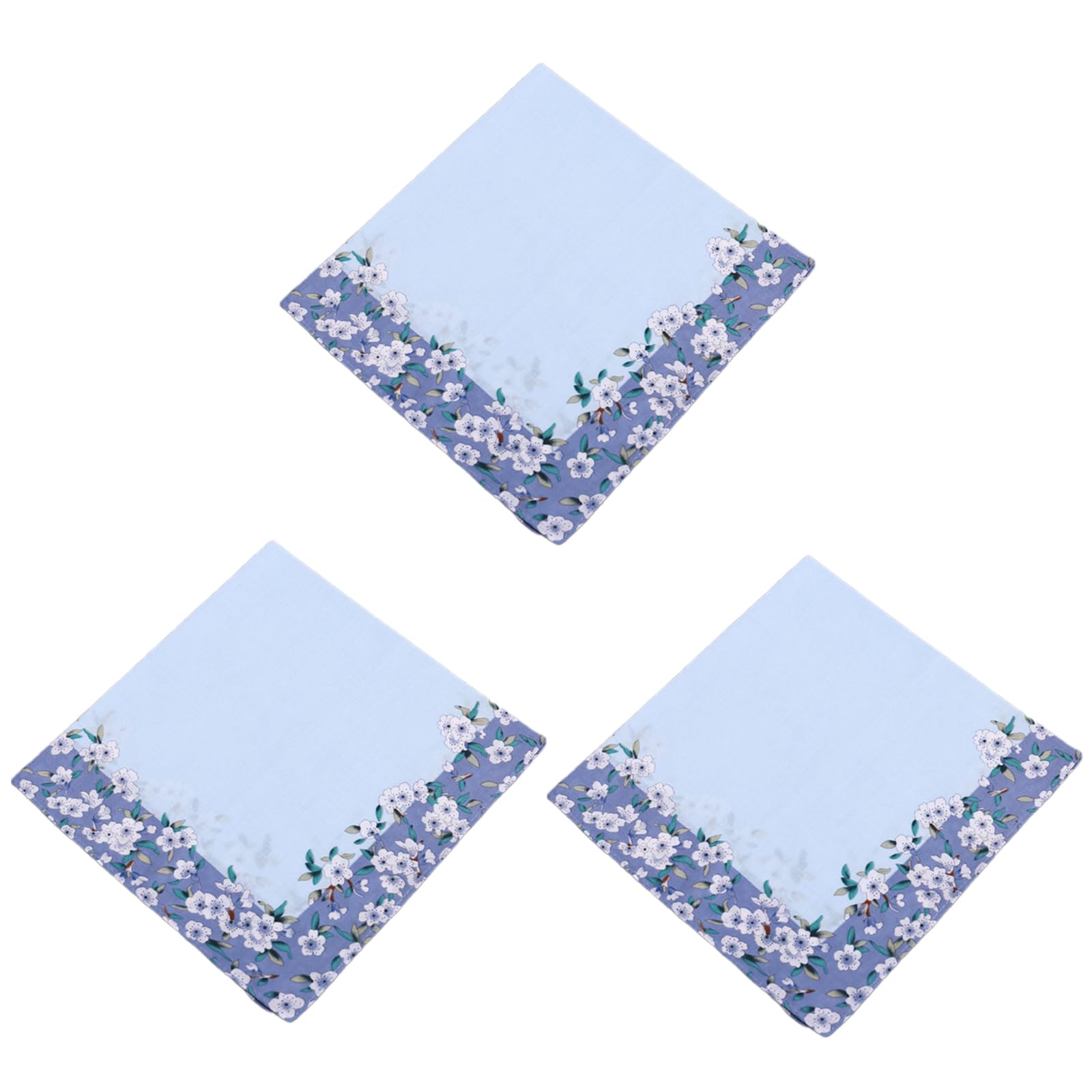 Tsophreniq 2Pcs Women ' s Embroidered Floral Hankies, Breathable Cotton Handkerchief Set for Sweat Wiping & Occasions Embroidered Handkerchiefs