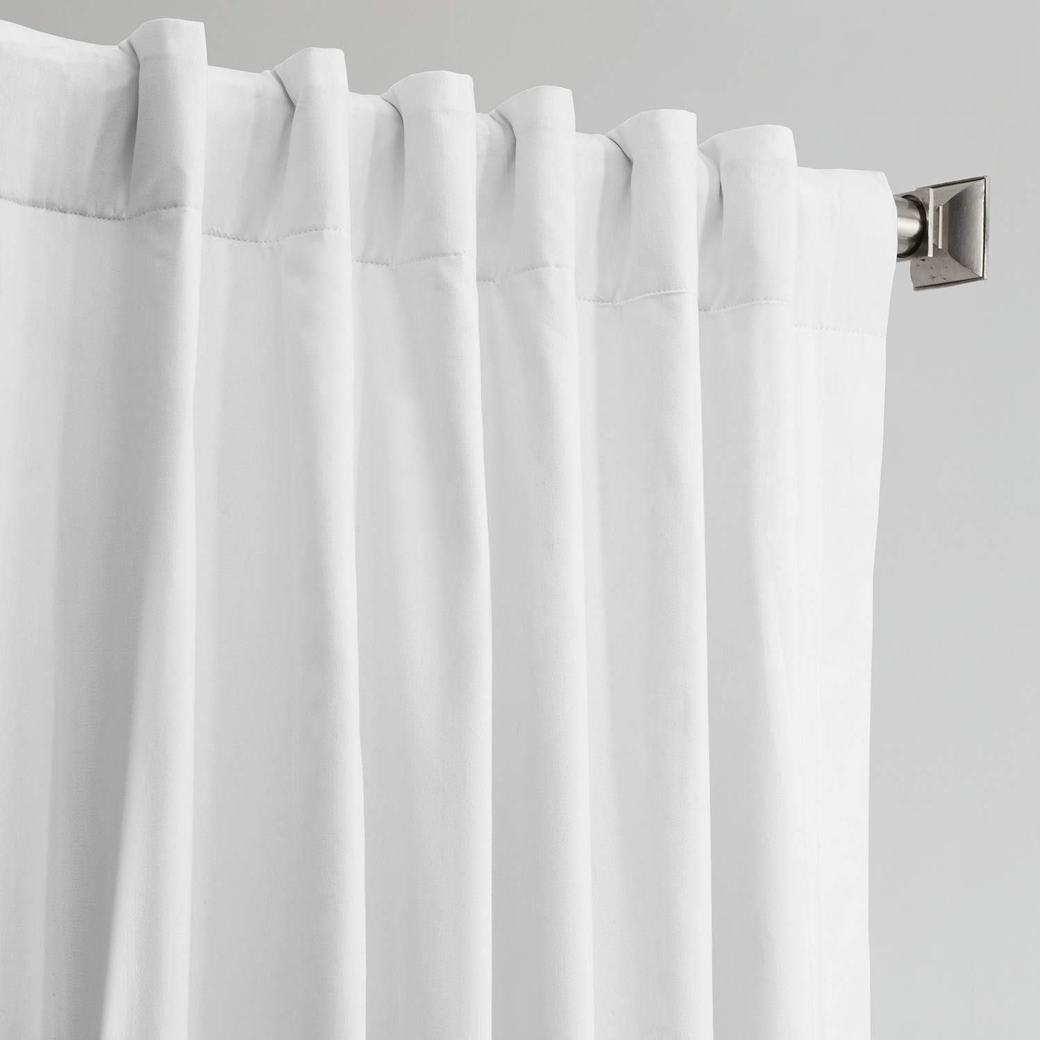 HPD Half Price Drapes Half Price Drapes PRCT-BO01B-96 Solid Cotton Blackout Curtain, Fresh Popcorn, 50 x 96 Inches - Image 4