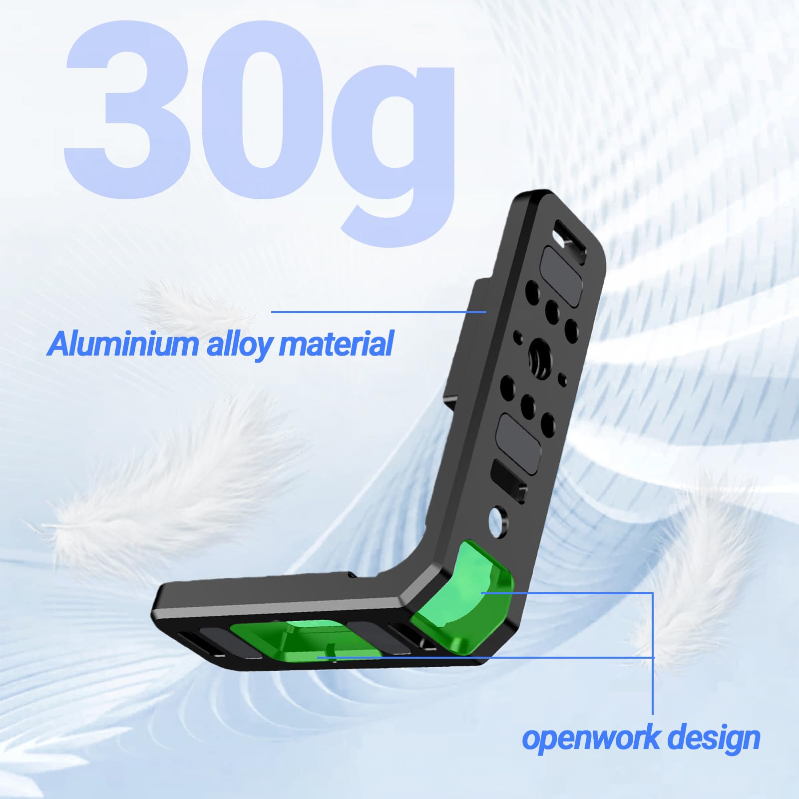 Soporte vertical de aluminio de 90 grados para GoPro Hero 13 12 11 negro, adaptador vertical-horizontal compatible con soporte magnético GoPro
