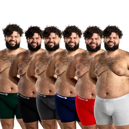 Kit 6 Cuecas Plus Size Masculina Adulto Boxer Box Confortável Lisa Não Enrola Tamanho Grande G1 G2 G3 (G1)
