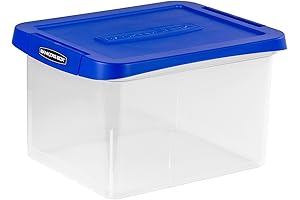 Bankers Box Heavy Duty Plastic File Box with Hanging Rails, Letter/Legal, 1 Pack (0086205)