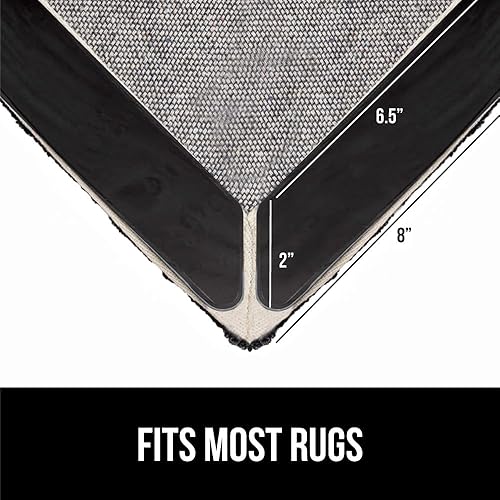 Miniatura 8 de Gorilla Grip Premium - Pinzas de esquina y laterales para suelos duros, pendientes de patente antirizo, reutilizables, esquinas que se ajustan