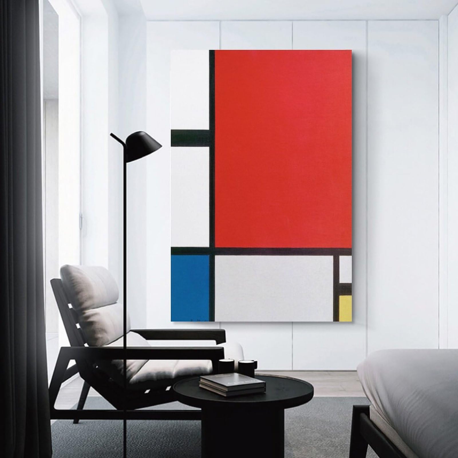 Amazon.co.jp: ピエト モンドリアン （赤 青 黄のコンポジション）絵画