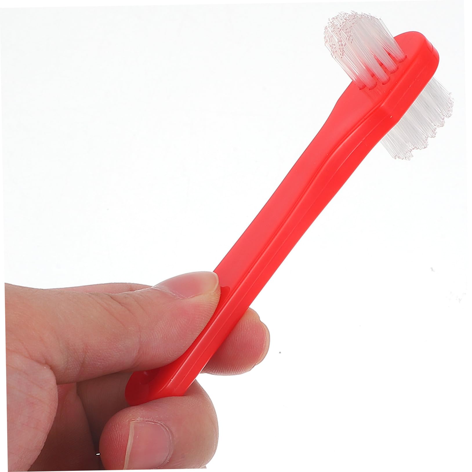 4 Set Spazzolino Per La Pulizia Delle Protesi Dentarie Spazzolino Portatile Da Viaggio Per Adulti Rigido Per Testine Con Setole 4 pezzi*4