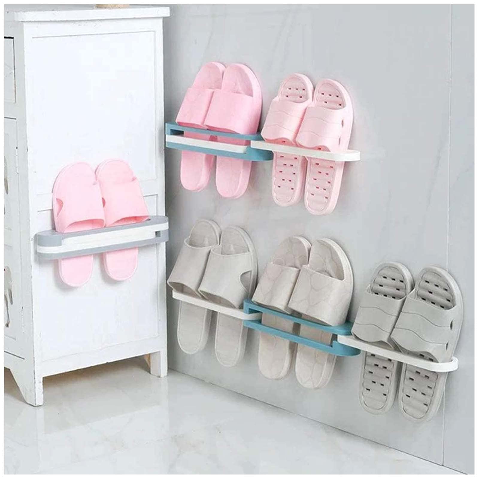 Homgoday Meuble à chaussures mural blanc 80 x 18 x 90 cm en aggloméré, étagère porte-chaussures organisateur pour chaussures de rangement économise de l'espace pour couloir ameublement