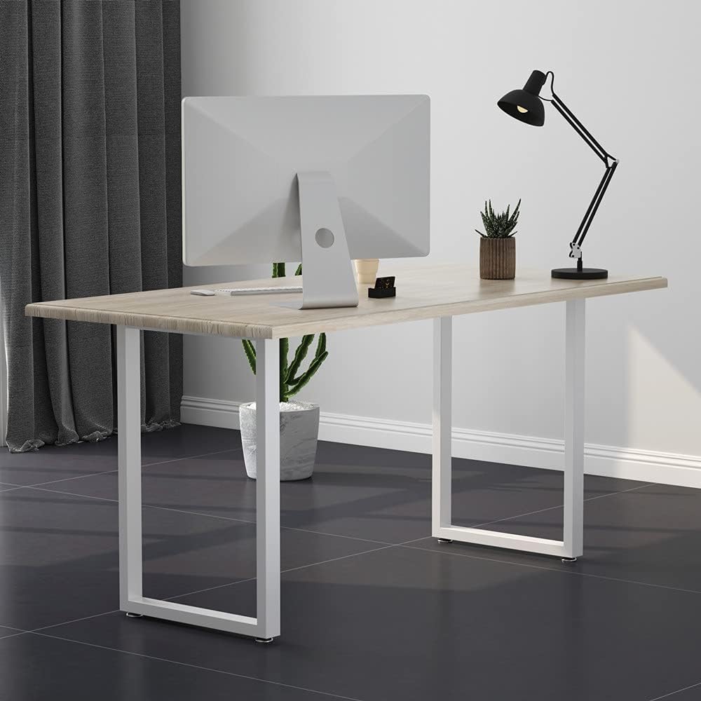 Buу 1 gеt 1 White Table Legs Desk Leg 28’’Height 17.7’’Wide Heavy Duty Dinning Table Leg,Modern Table Leg,Square Tube Iron Tale Legs(Only Legs)