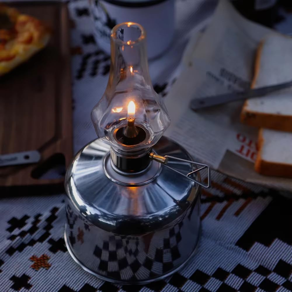 Fire-Maple Tulip Lanterne de Camping au Gaz en Verre Acier et Aluminium Compatible avec Cartouche de Gaz Propane ou Isobutane Sans Manchon Lumière d’Ambiance pour Camping ou Urgence