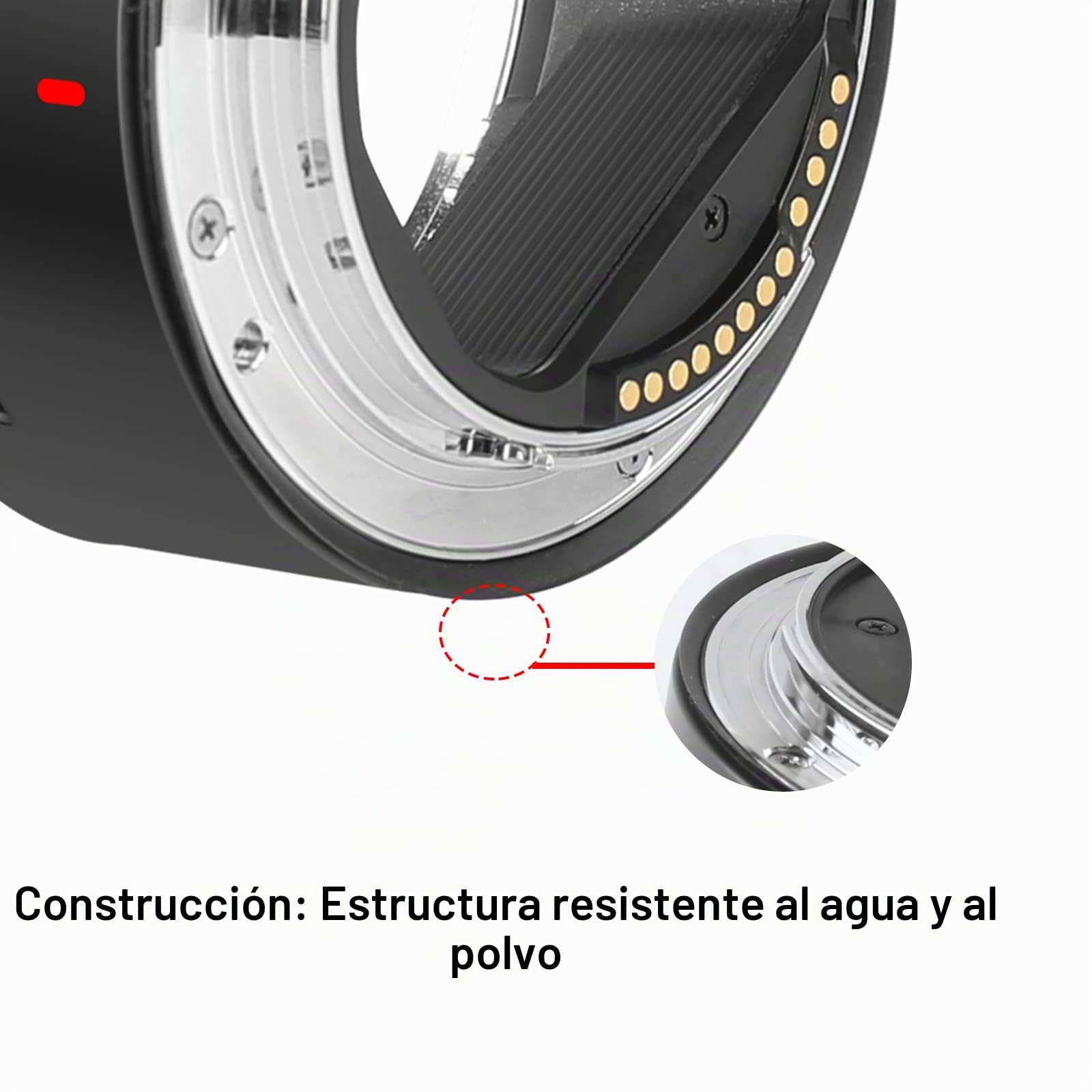 Meike MK-EFTR-A - Adaptador de Lente de Metal para Lentes Canon EF/EF-S a Cámaras EOS-R, EOS-RP, R5, R6, C70 y Komodo