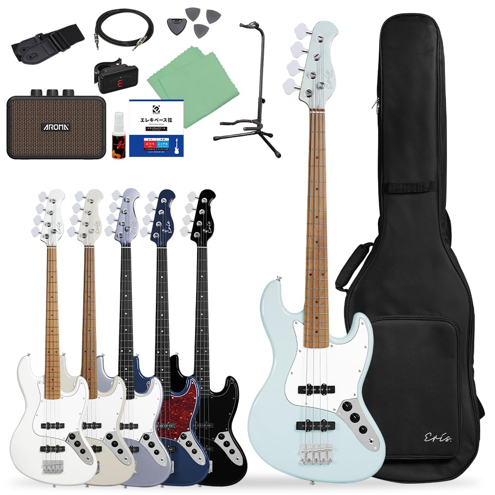 Eris. Cielito エレキベース　ニュームーンブラック Amazon | Eris. Cielito airy blue ベース 初心者12点セット 【充電式