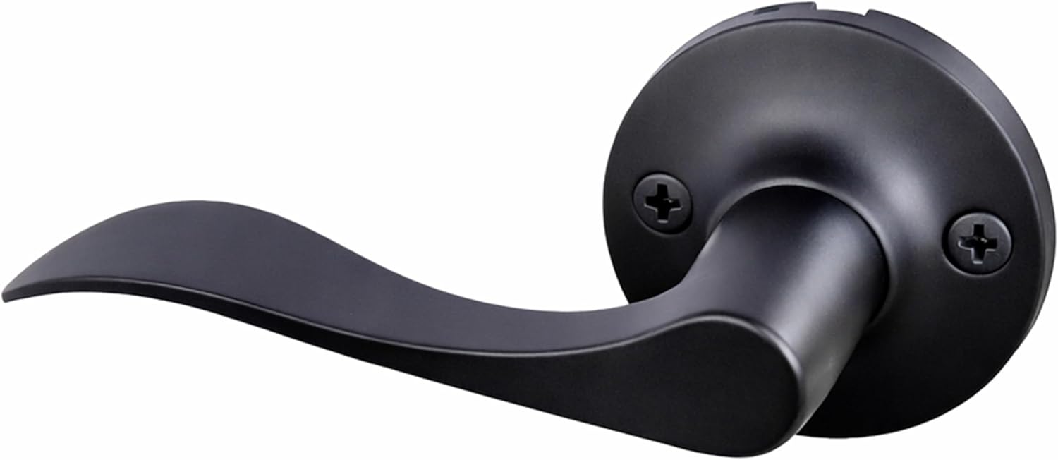 Design House 190843 Stratford Passage Hall and Closet Door Lever with Universal 6-Way Latch Oil Rubbed Bronze 12-Pack
