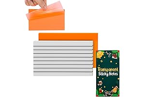 Transparent Christmas Notes: Clear & Inviting 3x5 Gratitude Magnets