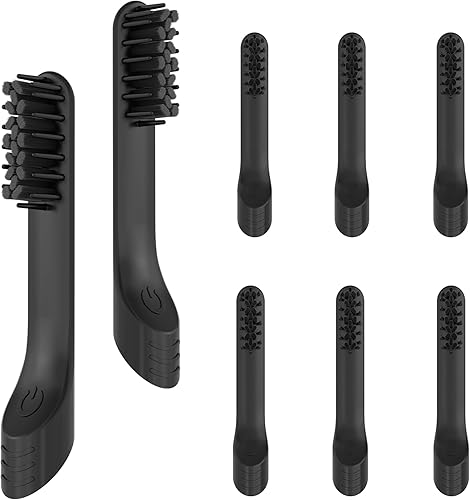 Miniatura 6 de Cabezales de repuesto para cepillo de dientes compatibles con Quip, paquete de 8, repuesto de cabezal de cepillo eléctrico para Quip, color blanco