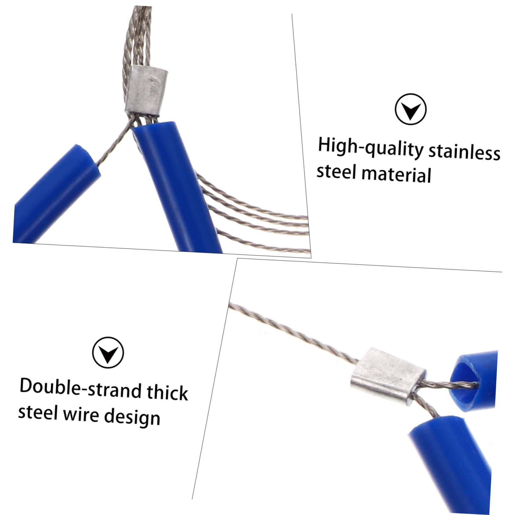WOONEKY Portable Manual Pipe Saw Folding Handle Emergency Survival Wire Saws for Outdoor