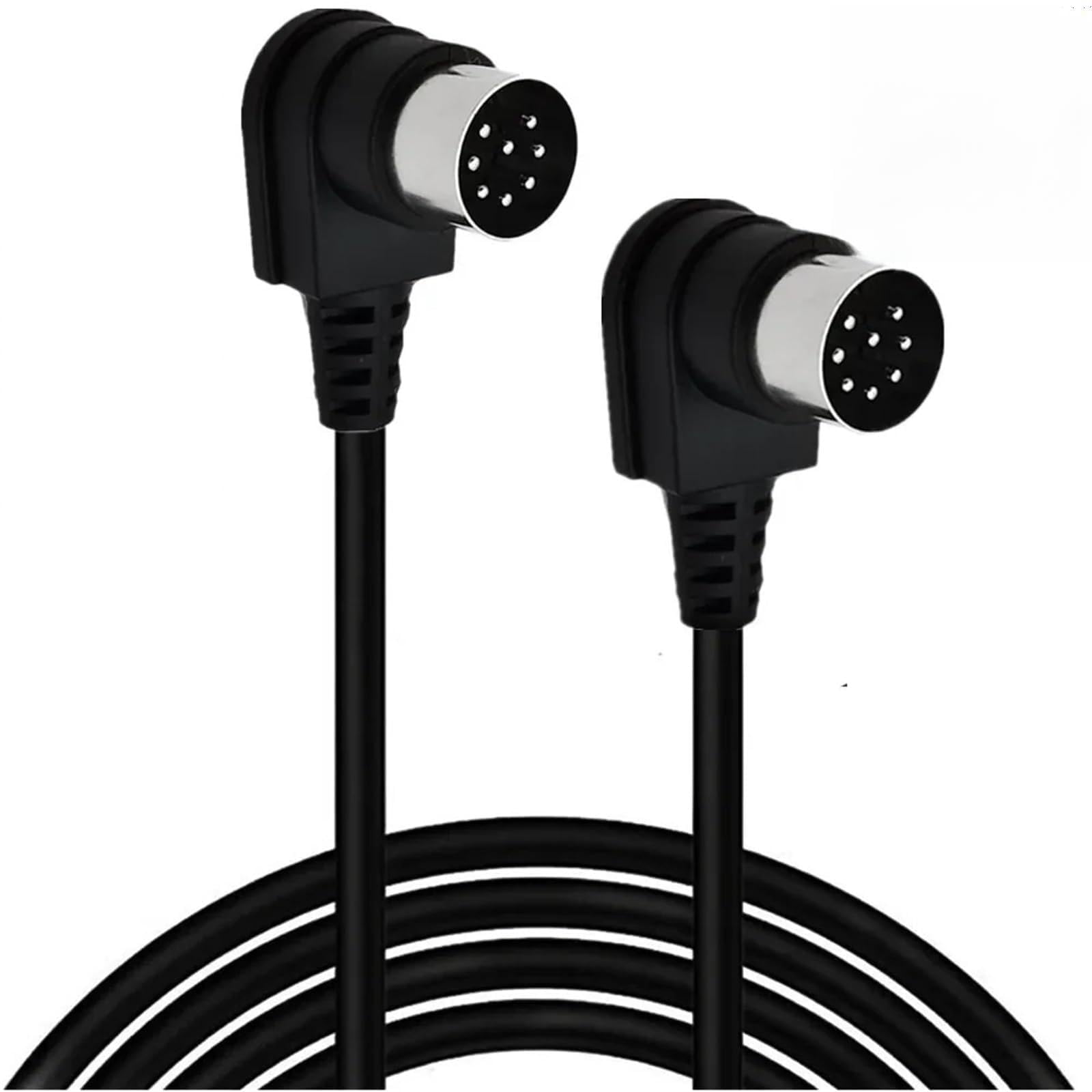 Kąt 90 stopni duży 8-pinowy DIN męski na męski żeński kabel audio do