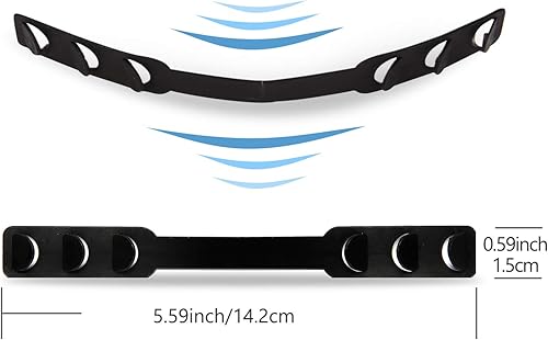 Miniatura 5 de Paquete de 50 extensores de correa ajustable para máscara, soporte extensor de correa de máscara, cómodo clip de banda de gancho de extensión de