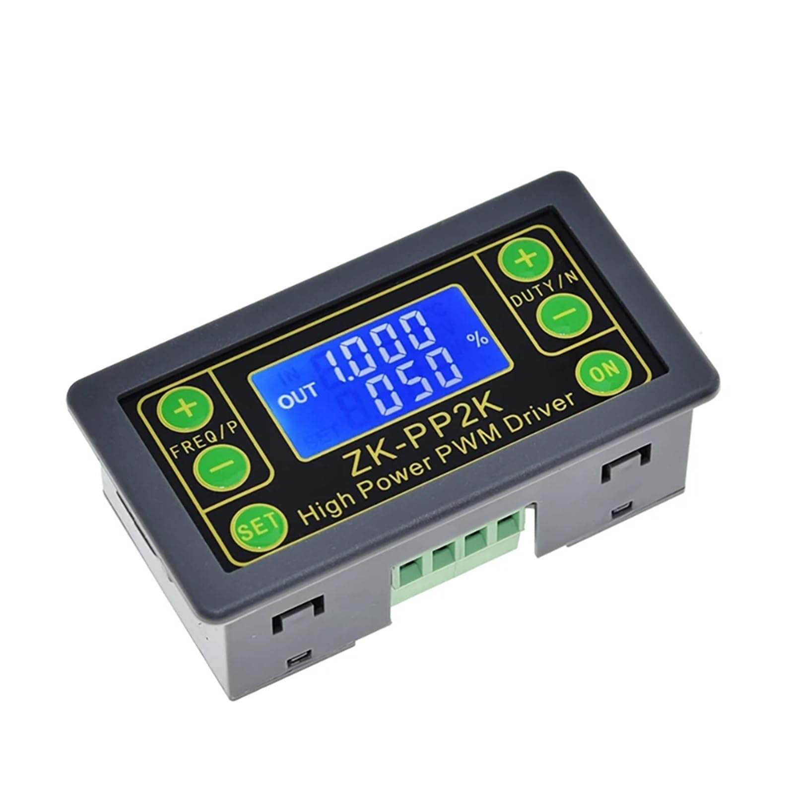 Módulo generador de señal PWM ZK-PP2K DC3.3-30V, controlador de motor de modo dual 8A, frecuencia de pulso PWM, ciclo de trabajo ajustable (ZK-PP2)