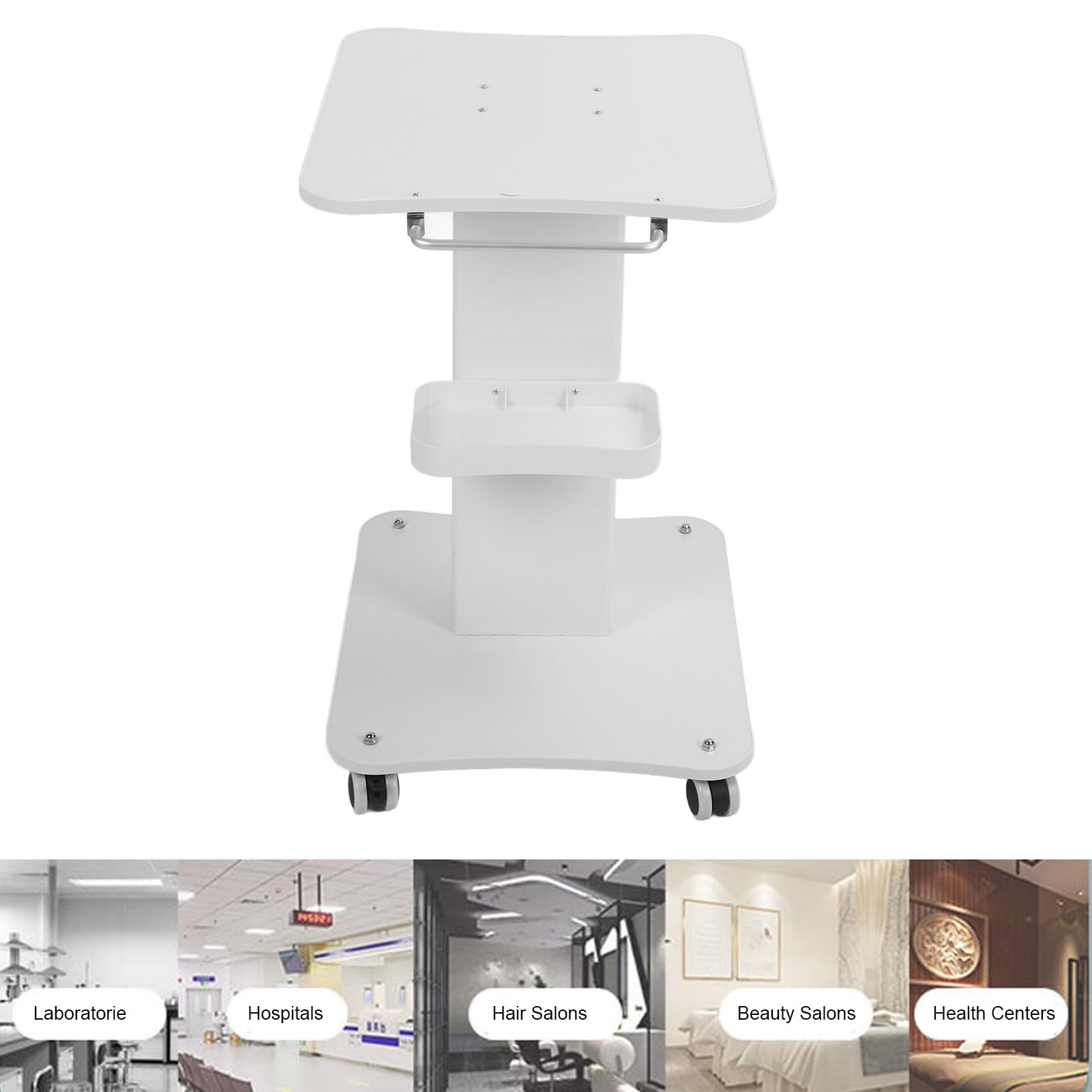 Chariot De Rangement Chariot Roulant à 3 Niveaux Support De Chariot