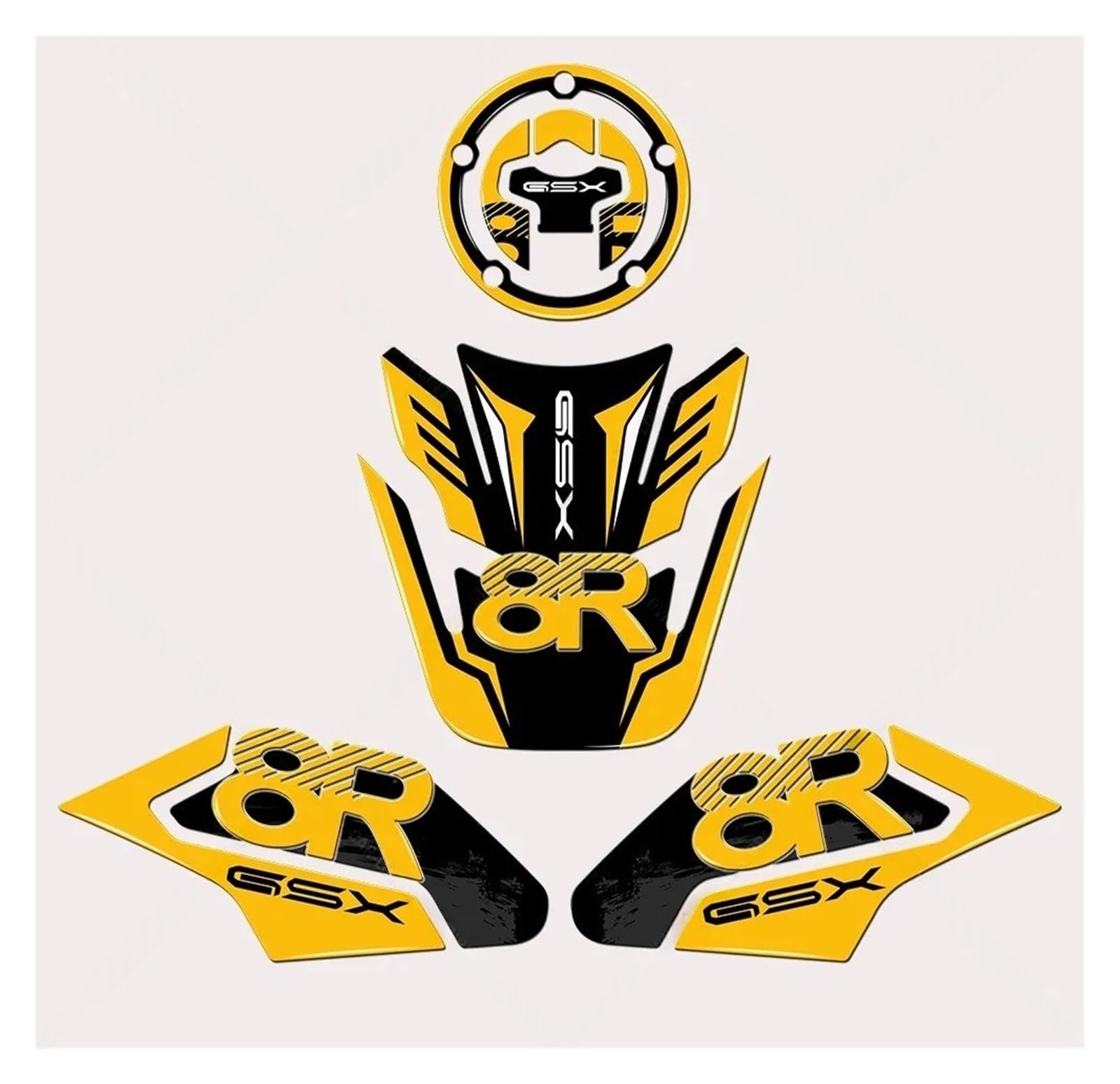 Motorcycle Fuel Tank Cap Sticker for GSX 8R GSX8R Epoxy Resin Protective Sticker Motorcycle Tank Pad Stickers Protection Kit Protective Sticker