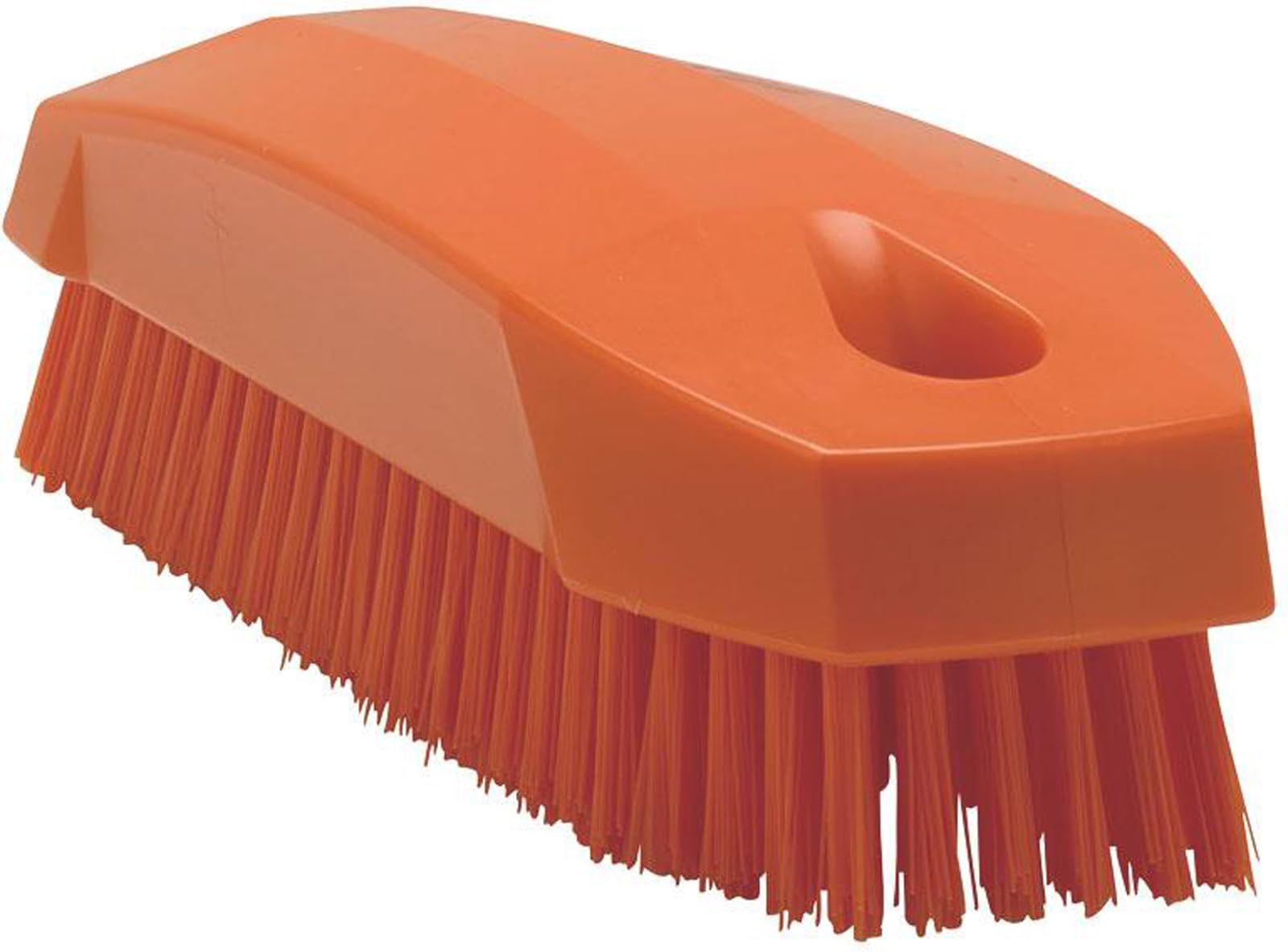 Vikan Hard Bristle Orange Scrubbing Brush, 17mm bristle length, Polyester bristle material