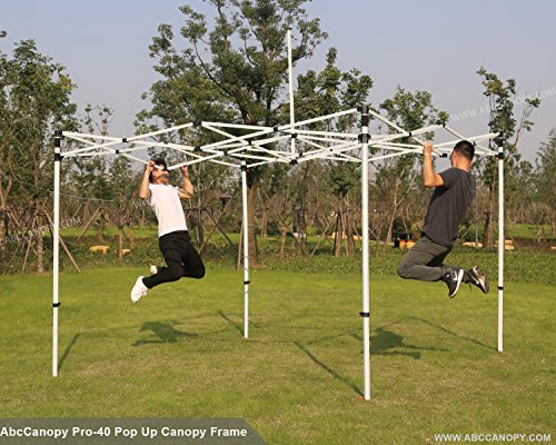 ABCCANOPY 3 x 6M Ez Pop Up Canopy Tent with Church Window Sidewalls, Commercial Tent-Series with Carrying Case/Bag (Grey) - Image 4