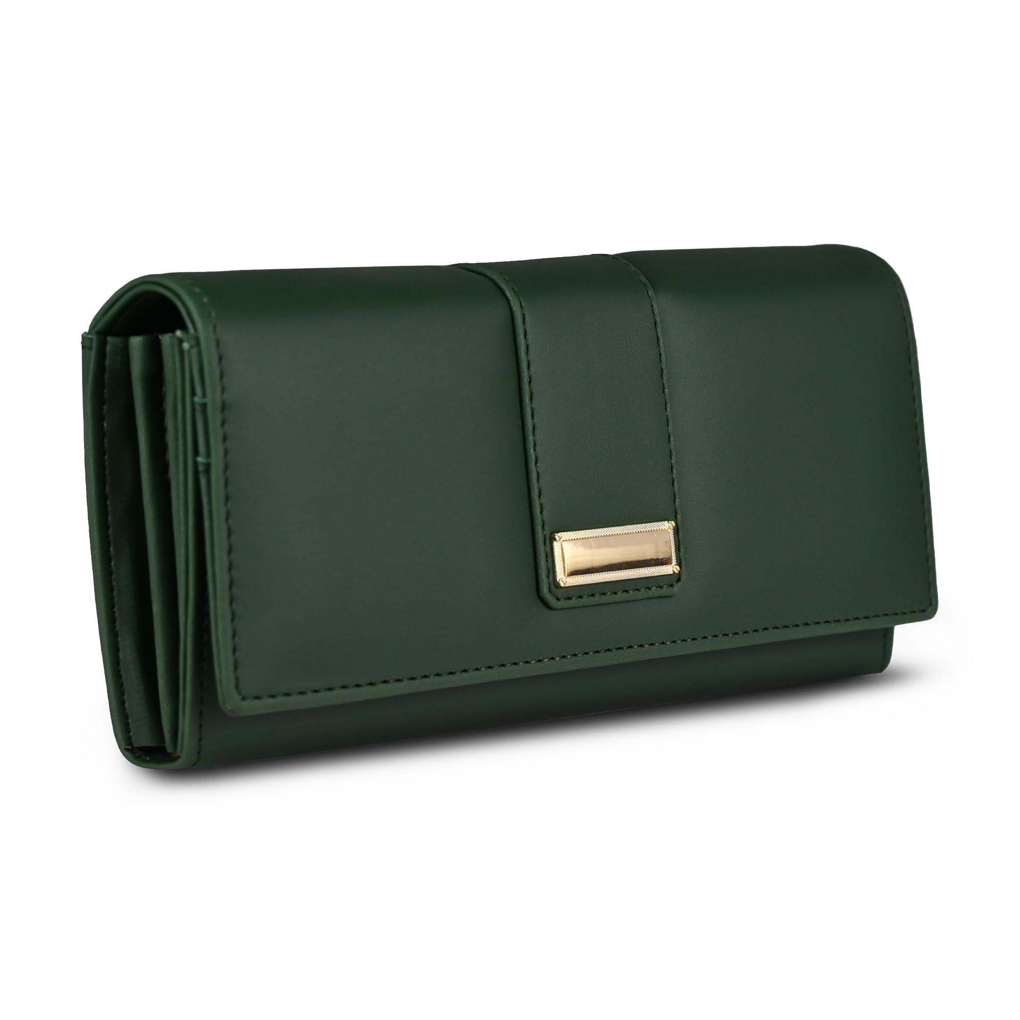 alsu Women's Hand Wallet Purse Clutch | Phone Pocket | Coin Compartment | Credit Card Slots| Zipper Pocket| Office use| Casual use| Faux Leather (Green)-picture-57