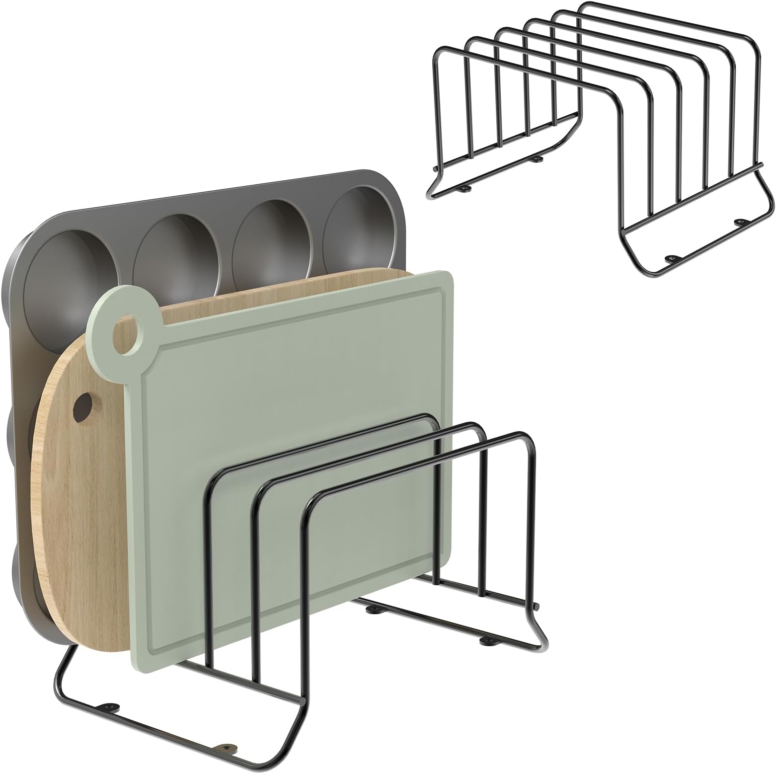 JBESUHI [2Pack] Cutting Board Organizer,Baking Pan