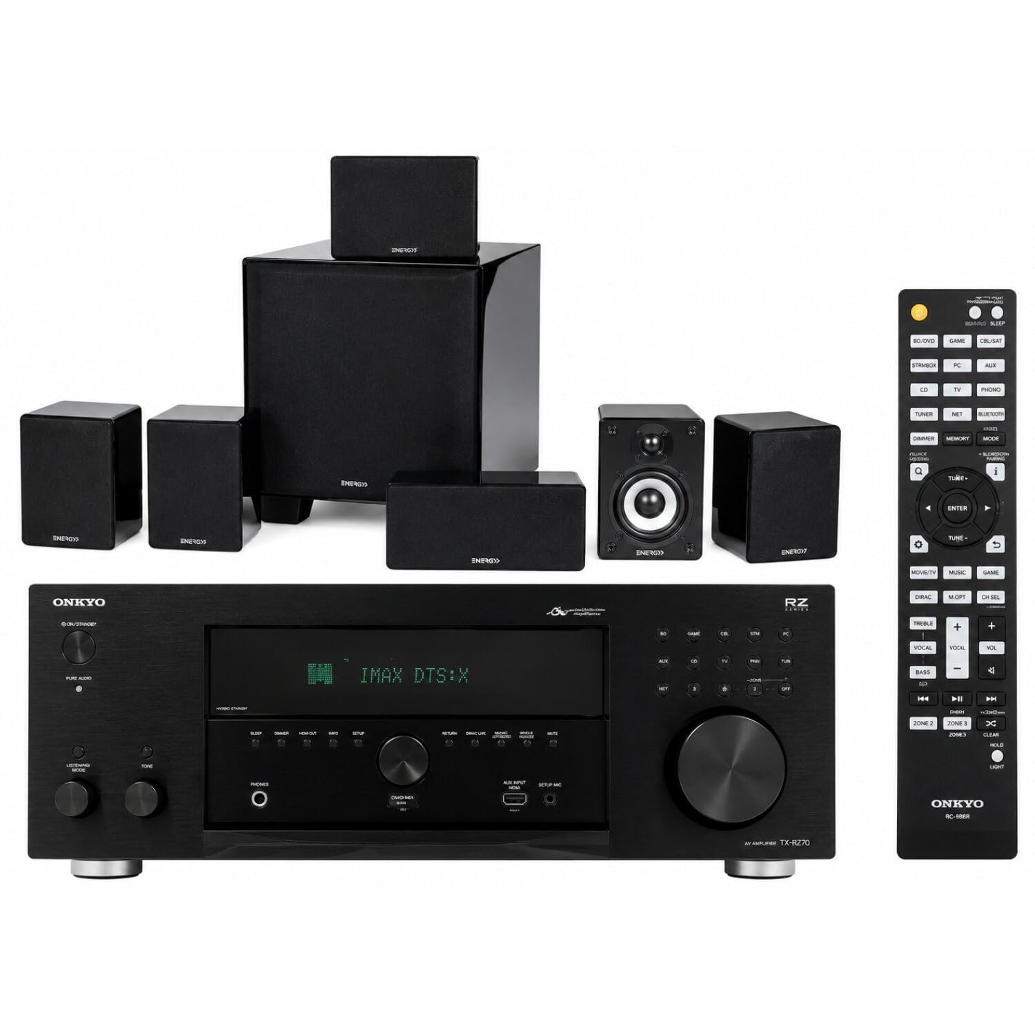 Energy 5.1 Speaker System with Onkyo TX-RZ70 AV Receiver