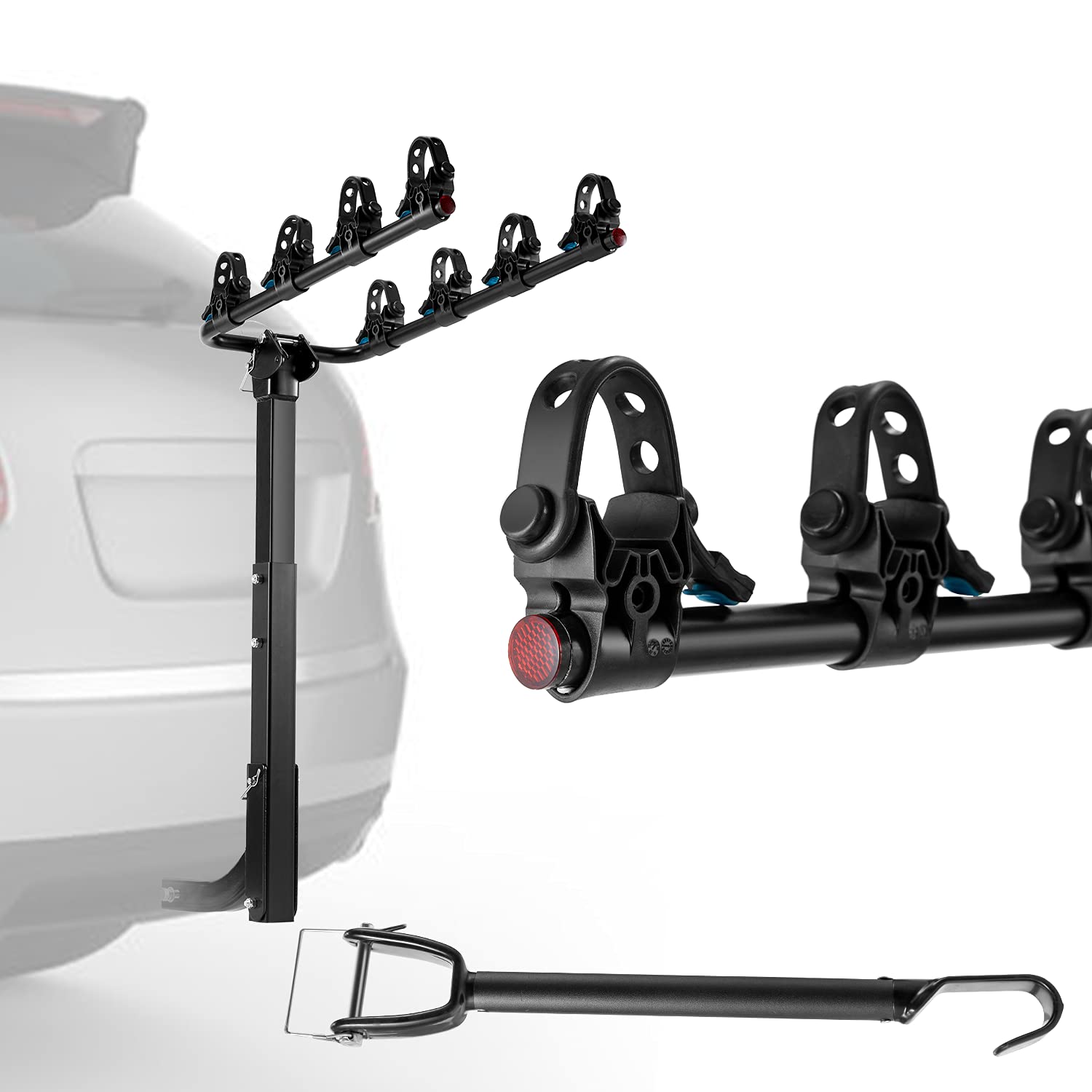 Buy YOLENY 4Bike Hitch Racks, Bike Hitch Double Foldable Rack for Car