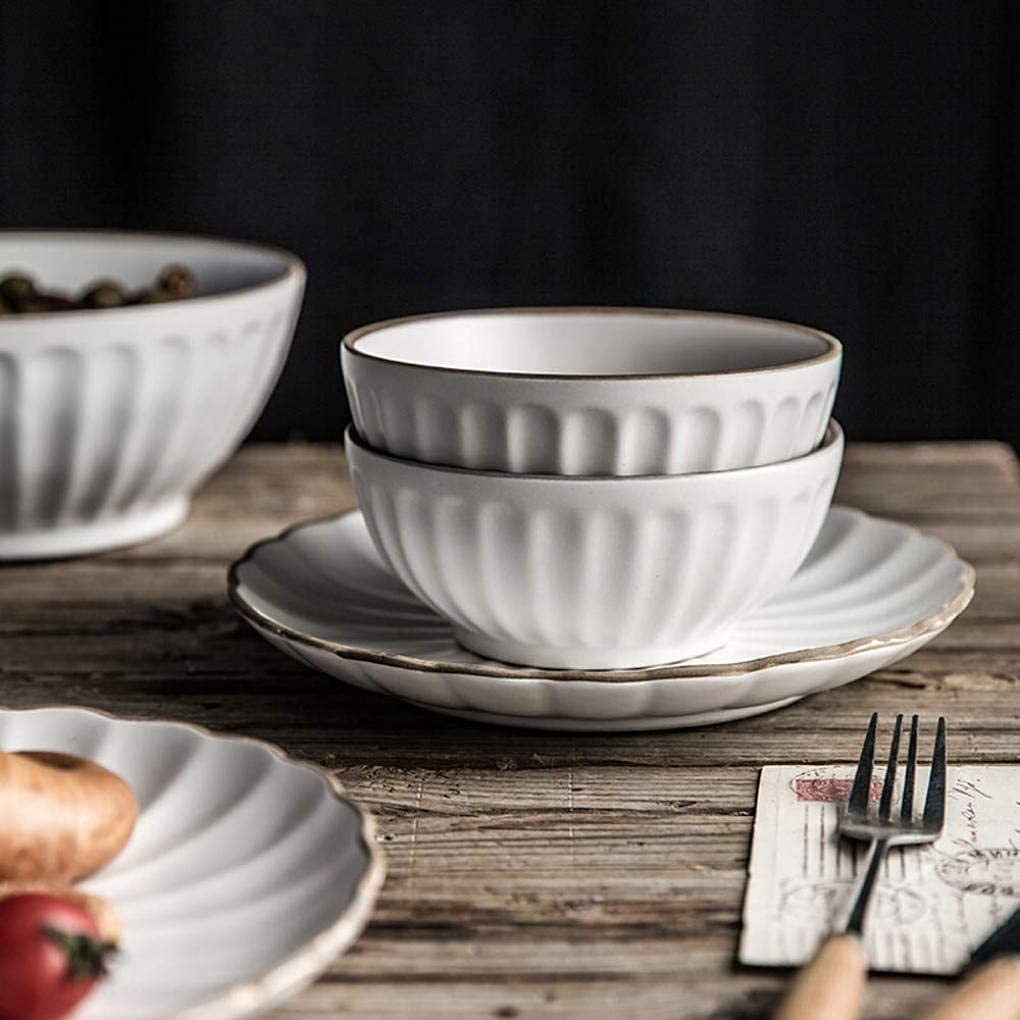 Ceramika zastawa stołowa, 25 sztuk porcelany zestaw obiadowy w kształcie płatków Vintage zestaw ceramicznych zastaw stołowych serwis dla 6 osób świetny prezent na parapetówkę