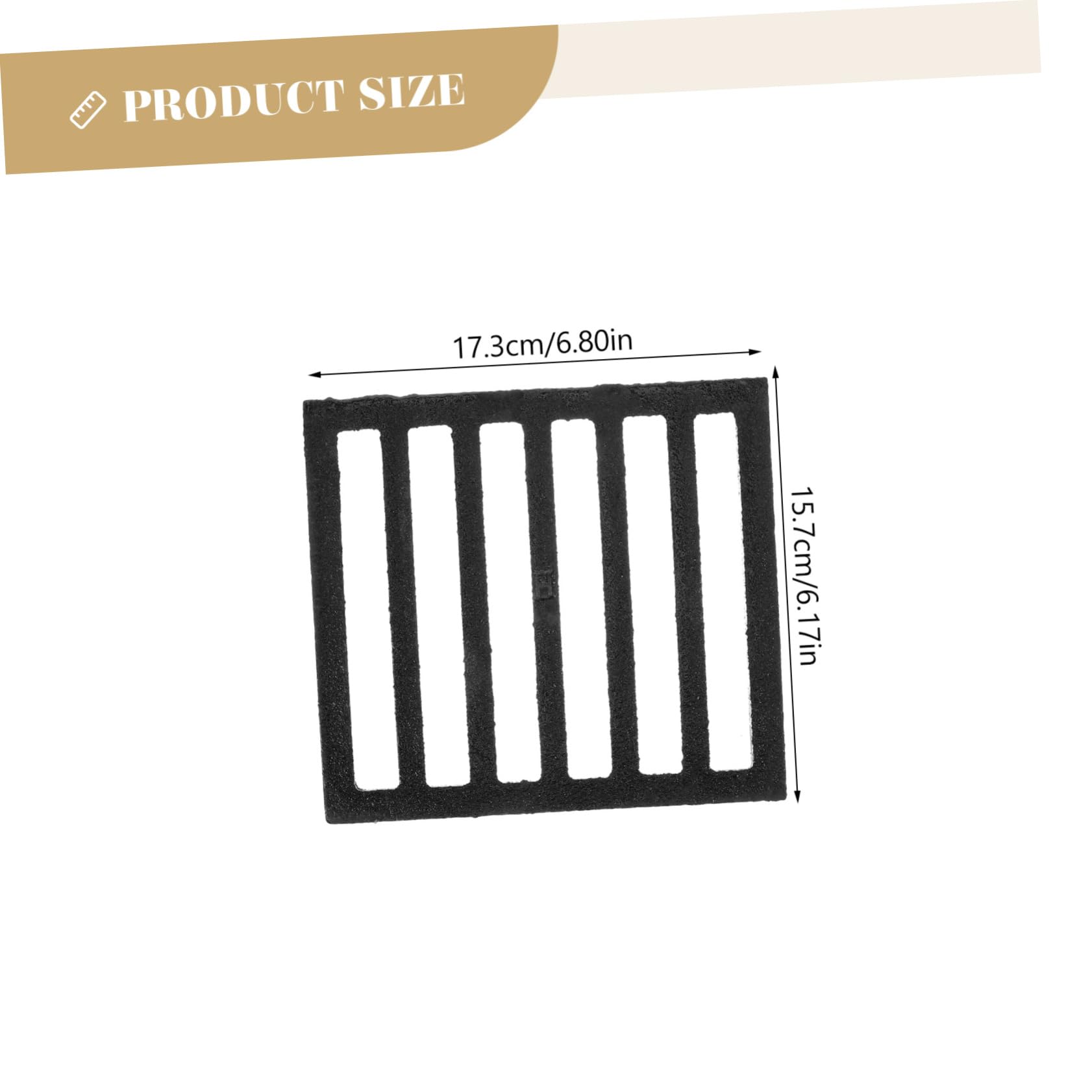 Couvercle de Drain Carré Fonte Filtrante pour Évier de Cuisine et Salle de Bain Odeur et Pratique Dimensions