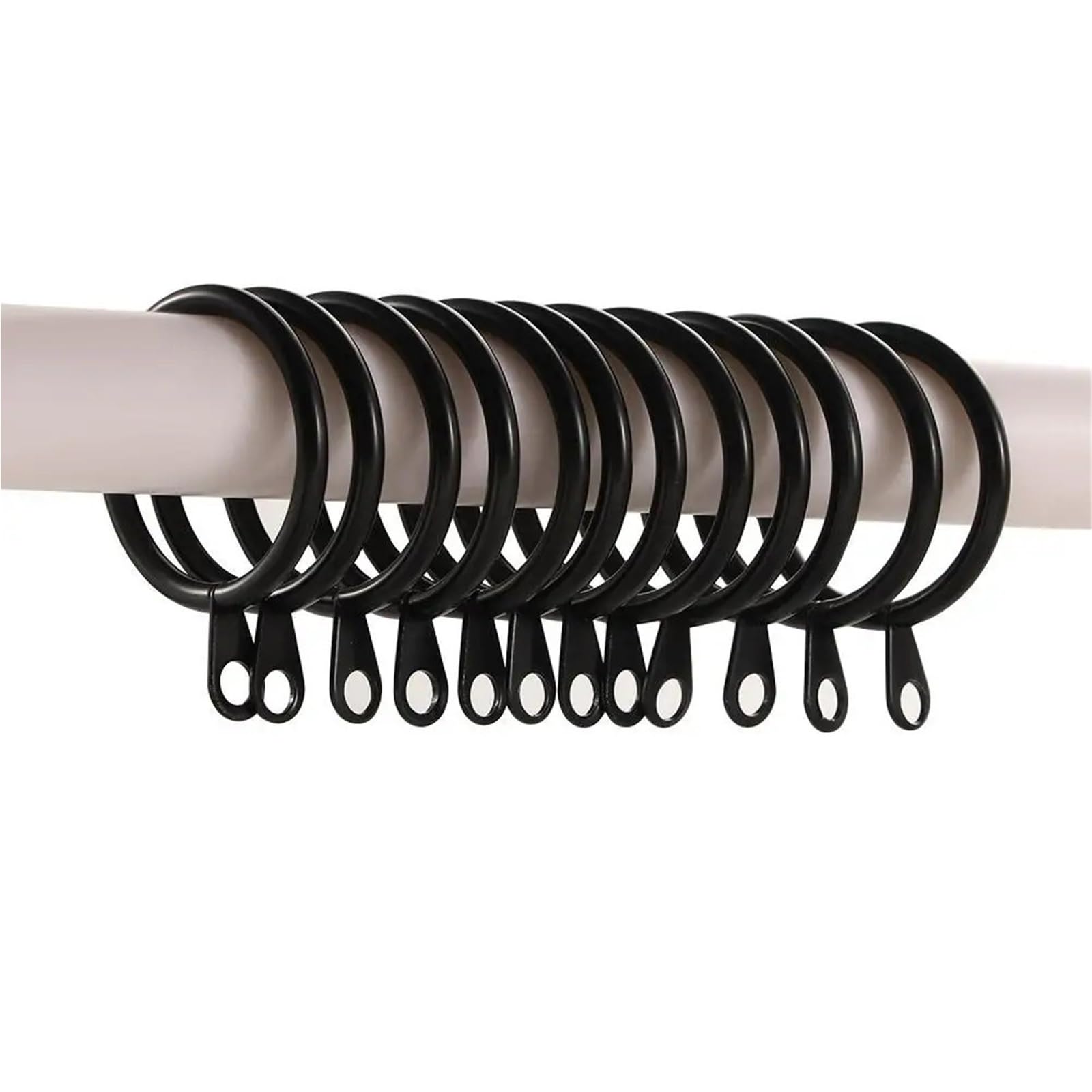 Anneaux de rideaux, Anneaux de rideaux avec œillets, 120 pièces, crochets circulaires romains en métal robuste for tringles à(Copper-120pcs)
