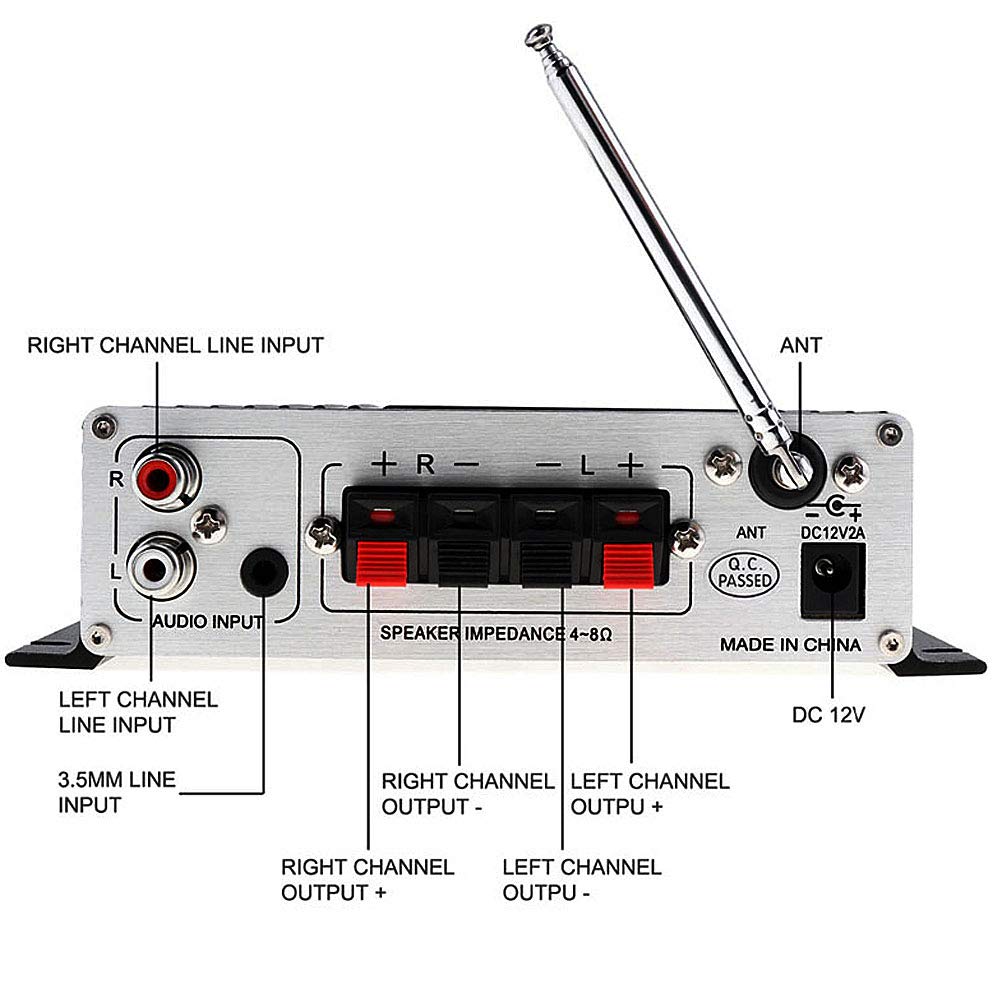 DollaTek Lepy A7USB amplificateur de Voiture Multifonctions Voiture FM SD USB Lecteur MP3 Amplificateurs stéréo