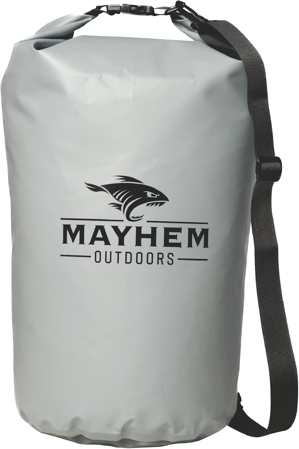 Mayhem Bait Co. Waterproof Dry Bag with Waterproof Phone Case, (Grey, 30L)