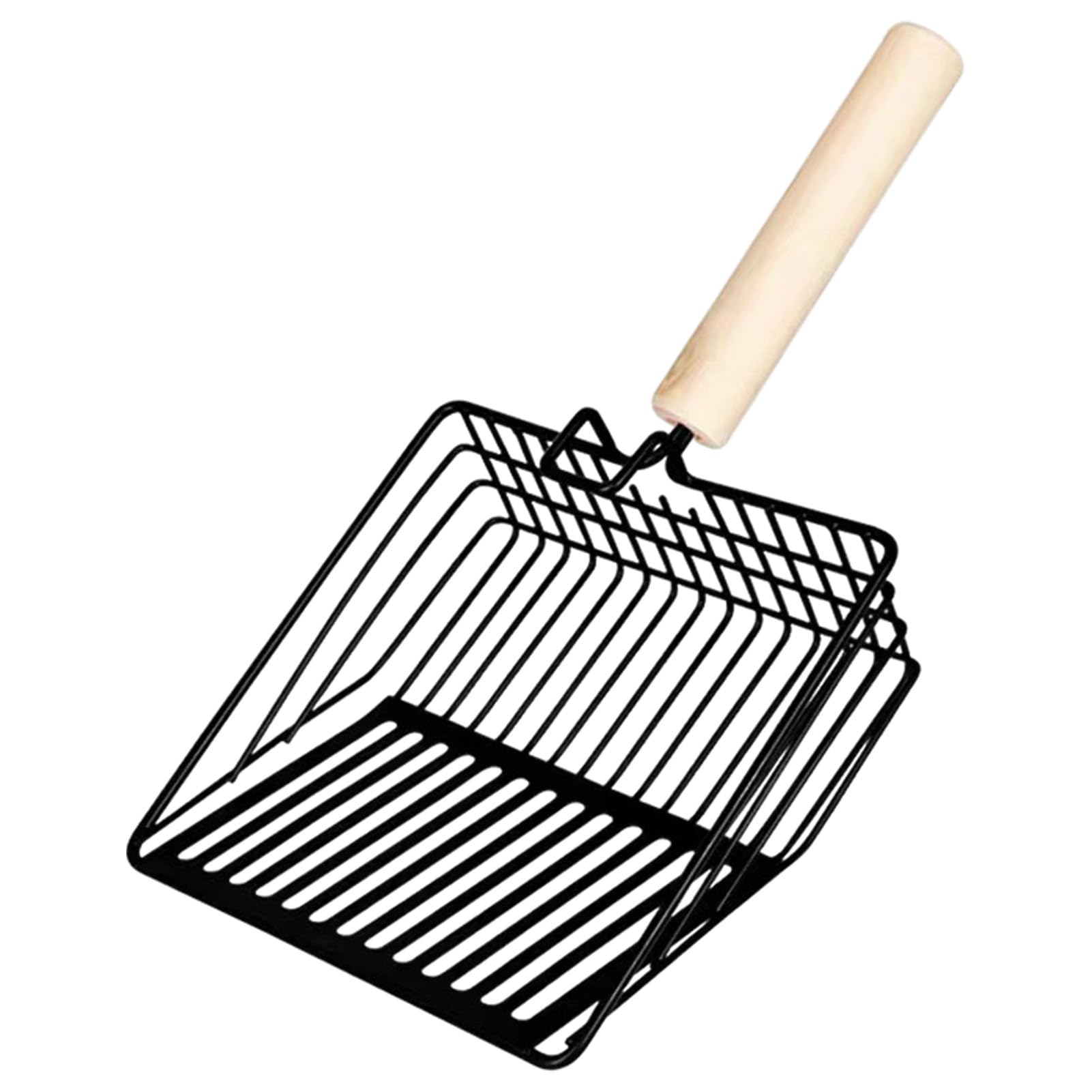 FDEFIRTFG Cat litter scoop, Metal Kitten Litter Scoop with Long Handle Ergonomic Non-Slip for Box