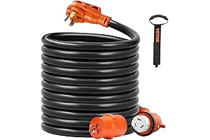 VEVOR 30 ft Generator Extension Cord Heavy Duty STW Male SS2-50R Female Plug