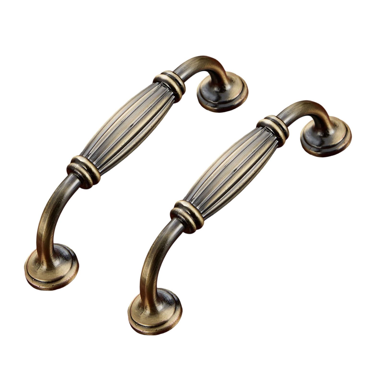 Msioytog 96Mm Drawer Pulls Zincs Alloy Dressers Knob Cupboard Handle Vintage Furniture Handle Simple Bedside Cabinet Pull Enduring Furniture Handles And Knob For Dressers Vintage