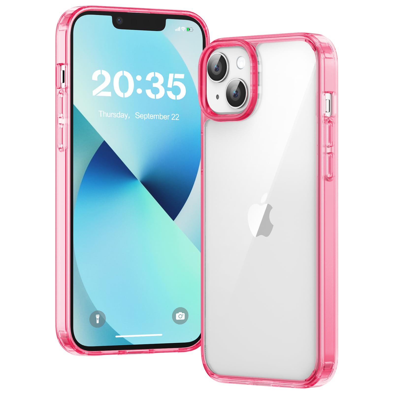 Clear Case for iPhone 15, Ultra Thin, Shockproof TPU Cover, Anti-Yellowing, Crystal Clear, Phone Case for Apple iPhone 15 - Clear — view 383