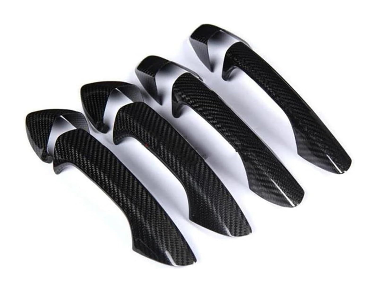 Hckclmbmzw D For Benz A B C E Gla Glk Cla W218 W212 Ry Real Carbon Fiber Car Exterior Oor Handle Grab Cover Trim Sticker Styling Oor Handle Cover(D)