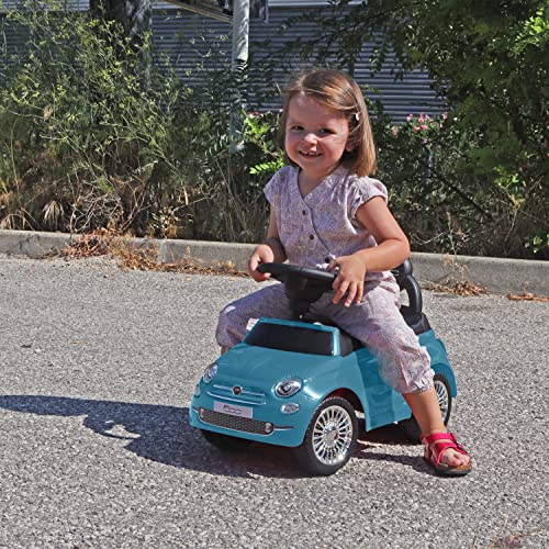 Turbo Challenge - Fiat 500 - Camminatore - 119095 - Ruote Libere - Blu - Max 25 Kg - Plastica - Batterie Non Incluse - Giocattolo Per Bambini - Regalo - A Partire Dai 12 Mesi - 6