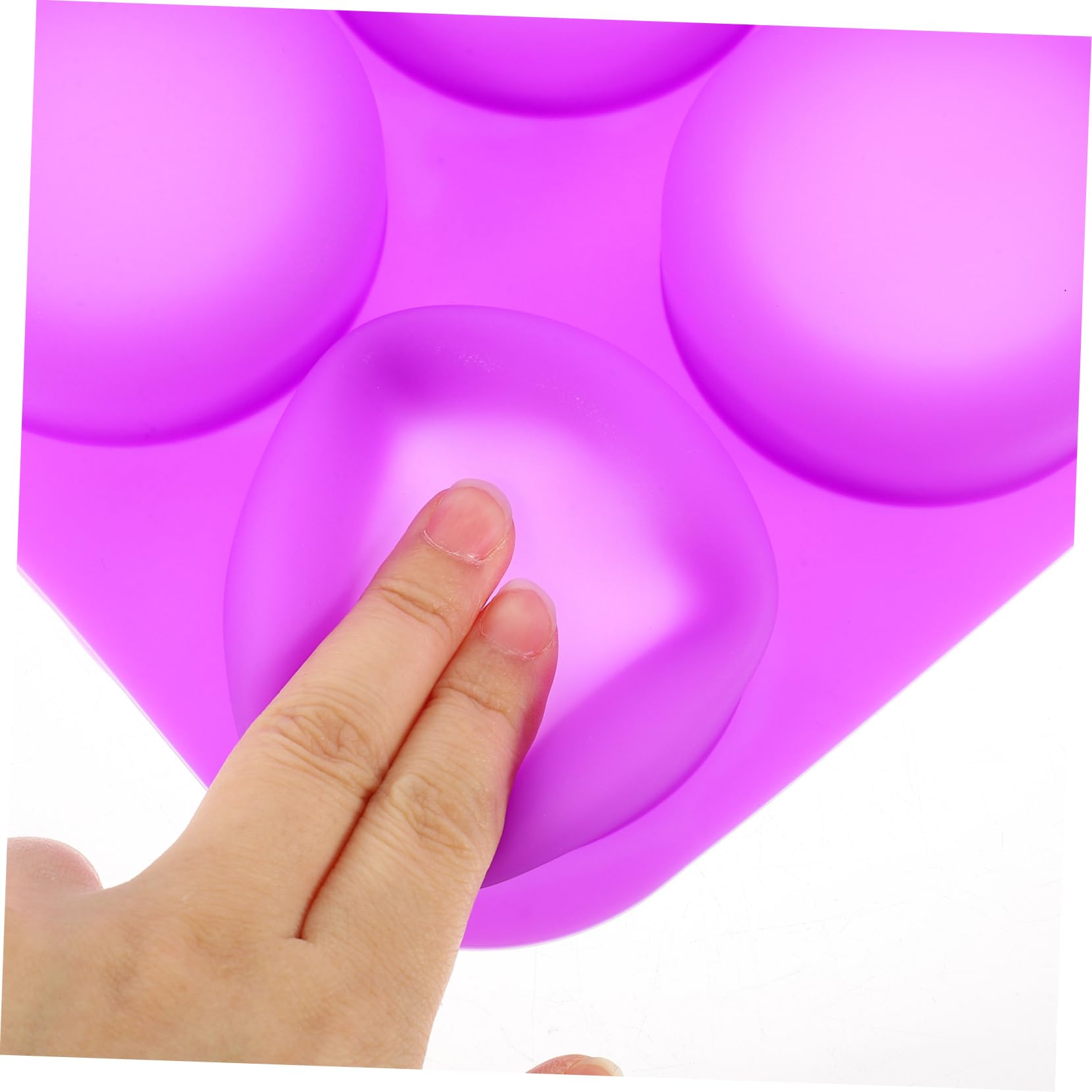 Operitacx 5 Ensembles Moule À En Silicone Distributeur De Moussant Porte- Produit Vaisselle En Barre Maison Fait Gel De Silice Violet,mauve 2 Pièces * 5