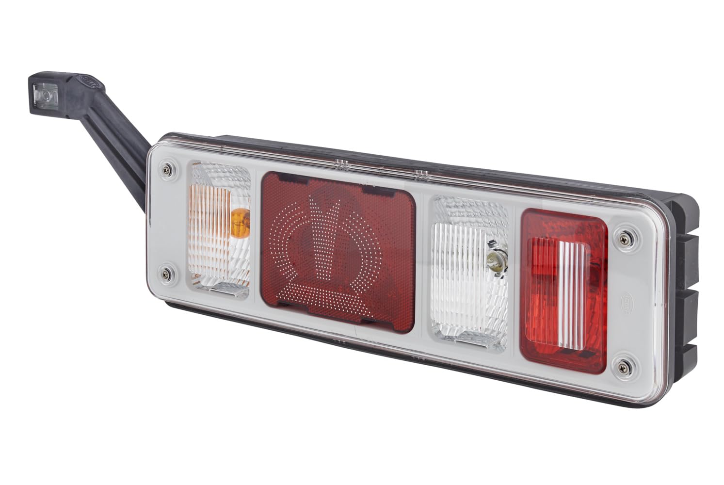 HELLA 2VP 340 961-531 Rearlight "Krone" - Hybrid - 24V - mounting/Bolted - Lens Colour: Crystal clear - Plug: EasyConn - Plug: Male - left - Quantity: 1