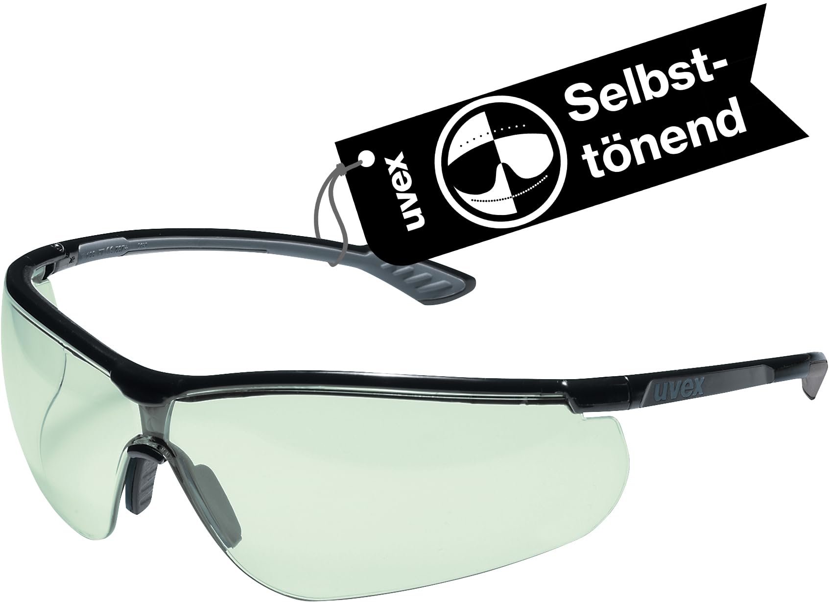 Uvex sportstyle variomatic Bügelbrille - selbsttönende Scheibe - UV400 - Schwarz/Anthrazit