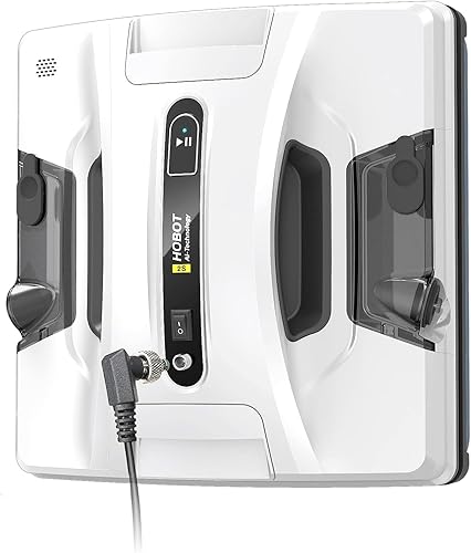 HOBOT -Robot automático de limpieza de ventanas 2S con rociador de agua ultrasónico, limpieza inteligente, plan de ruta inteligente AI, tanques de