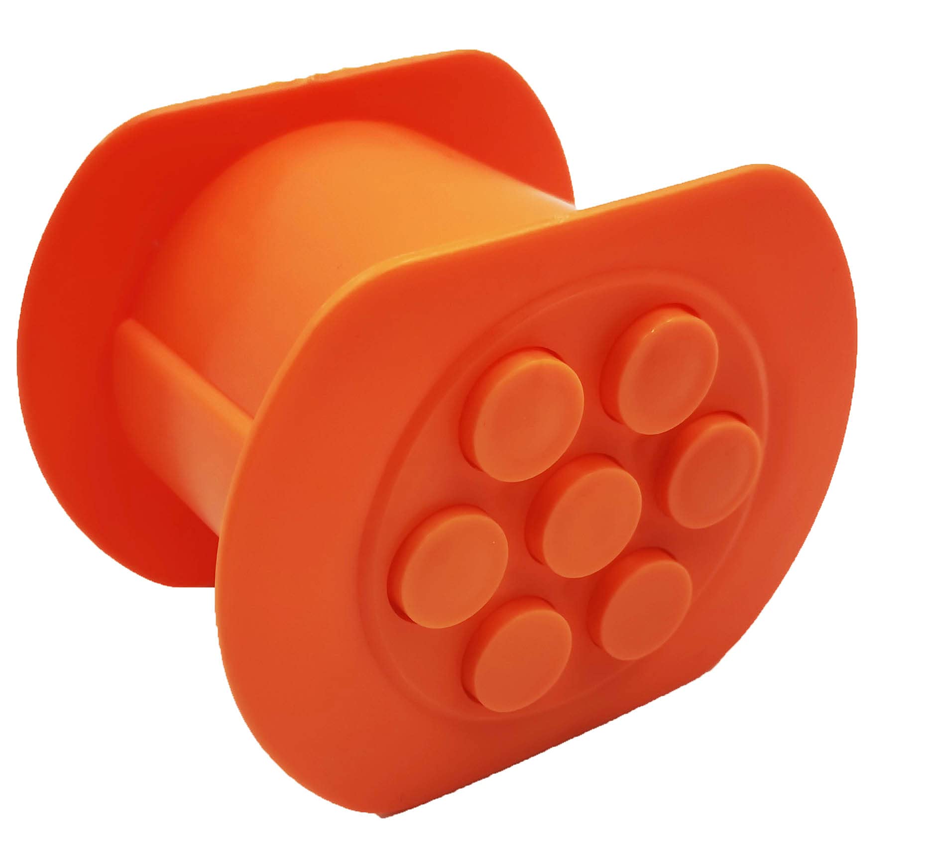 NIWWIN One Press Cevapcici Maker Hot Dog Maker Manual Sausage Maker with 7 Holes, DIY Homemade Meat Strip Squeezer, Making Delicious Stuffed Meat Filler Molds Kit Barbecue Grill Accessories (Orange)